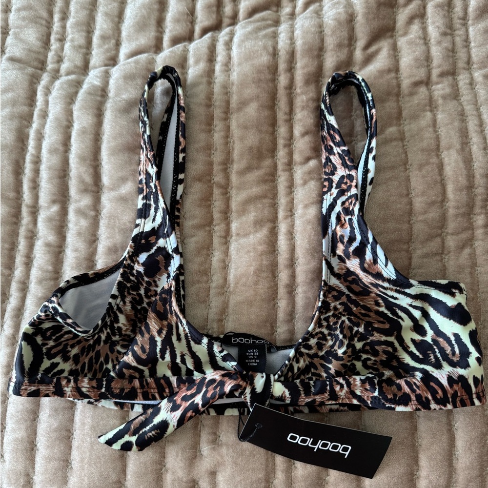 Boohoo Leopard Print Bralette